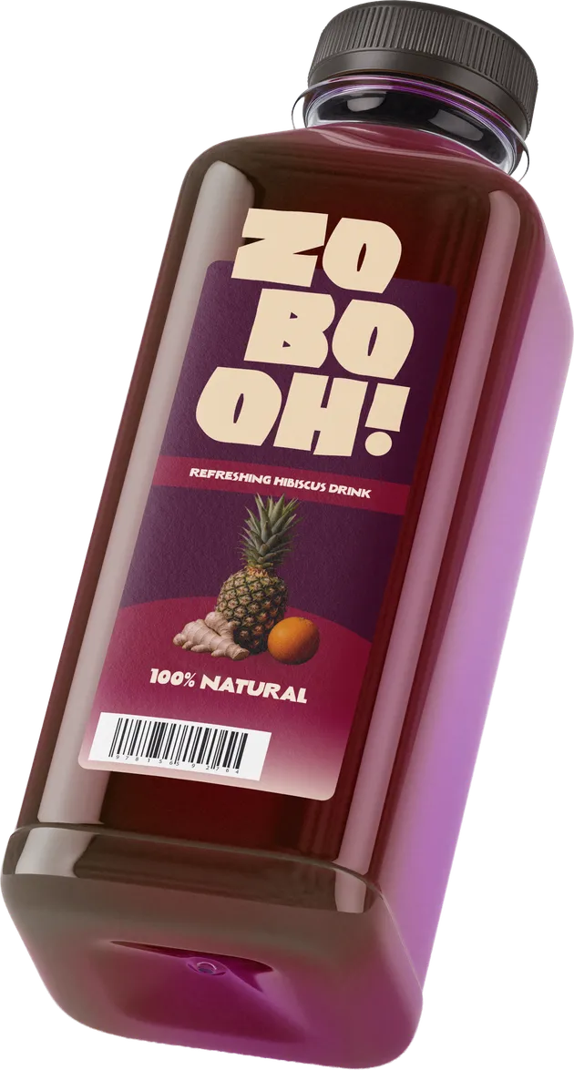 Zobo Oh! hibiscus drink bottles